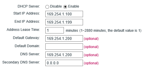 WiFi IP address