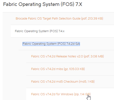 Choosing Brocade FC Switch Firmware